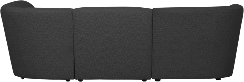 Coco 3-Zits Ronding Rechts Boucle Donkergrijs-2