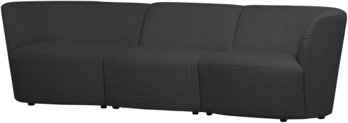 Coco 3-Zits Boucle Donkergrijs