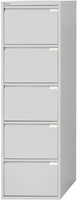 Bisley hangmappenkast, ft 151 x 47 x 62,2 cm (h x b x d), 5 laden, grijs