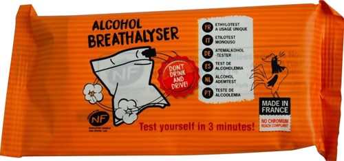 Alcoholtest, eenmalig gebruik