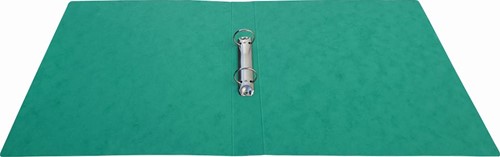 Bronyl ringmap, voor ft A4, uit glanskarton, 2 ringen van 25 mm, groen-2