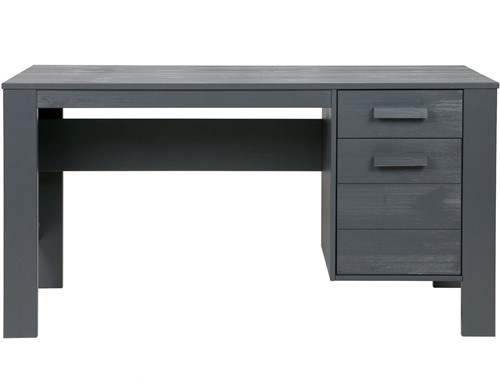 Dennis Bureau Grenen Steel Grey Geborsteld [Fsc]