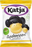 Katja Apekoppen snoep, zoete drop en banaansmaak, zak van 255 g