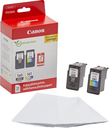 Canon inktcartridge PG-560/CL-561, 180 pagina's, OEM 3713C008, 4 kleuren-2