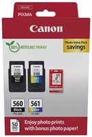 Canon inktcartridge PG-560/CL-561, 180 pagina's, OEM 3713C008, 4 kleuren
