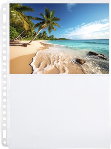 Multo geperforeerde showtas voor foto's ft A5, 2 vakken, pak van 10 stuks-2