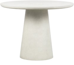 Damon Eettafel Betonlook Wit 76Xo100
