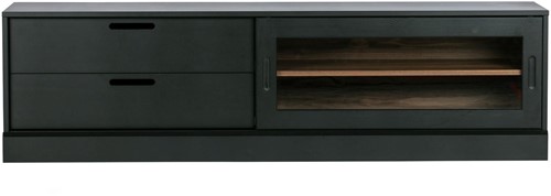 James Tv-Meubel Noten/Zwart [Fsc]-3