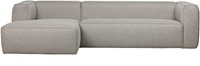 Bean Hoekbank Links Incl. Kussens Lichtgrijs Gemeleerd-2