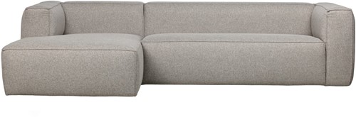 Bean Hoekbank Links Incl. Kussens Lichtgrijs Gemeleerd-2