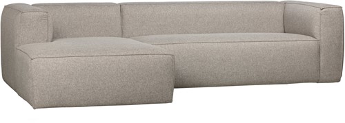 Bean Hoekbank Links Incl. Kussens Lichtgrijs Gemeleerd-3