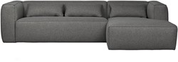 Bean Hoekbank Rechts Incl. Kussens Middengrijs Gemeleerd