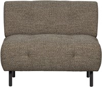 Lloyd Fauteuil Grof Geweven Donkerbruin Melange