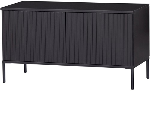 New Gravure Tv Meubel 100 Cm Grenen Zwart [Fsc]