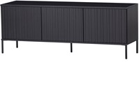 New Gravure Tv Meubel 150 Cm Grenen Zwart [Fsc]