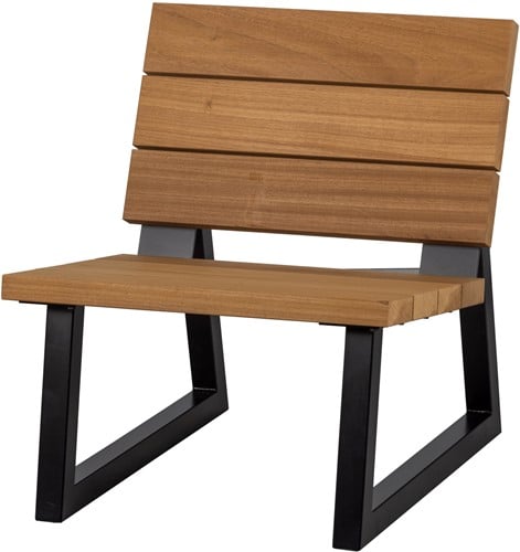 Banco Outdoor Fauteuil Hout/Metaal Naturel [Fsc]