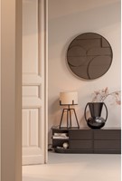 Finca Tv Meubel Rond Links 78Cm Grenen Diepzwart [Fsc]-3