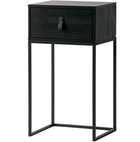 Zola Nachtkastje Met Lade Geborsteld Diepzwart [Fsc]