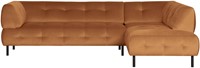 Lloyd Hoekbank Rechts Gewassen Fluweel Cinnamon-2