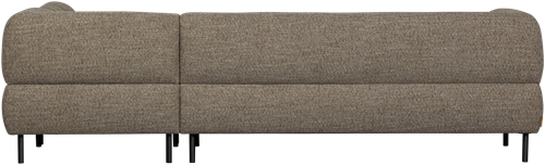 Lloyd Hoekbank Rechts Grof Geweven Donkerbruin Melange-3