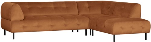 Lloyd Hoekbank Rechts Gewassen Fluweel Cinnamon