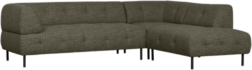 Lloyd Hoekbank Rechts Grof Geweven Groen Melange