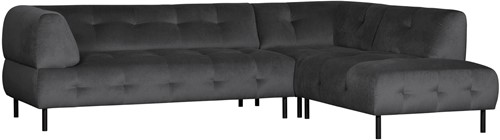 Lloyd Hoekbank Rechts Gewassen Fluweel Cast Iron