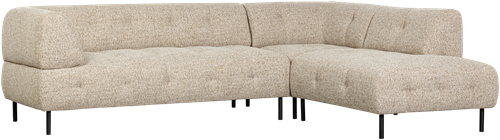 Lloyd Hoekbank Rechts Grof Geweven Naturel Melange