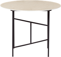 Vida Bijzettafel Met Naturel Marmeren Look Blad 48Xo60-3