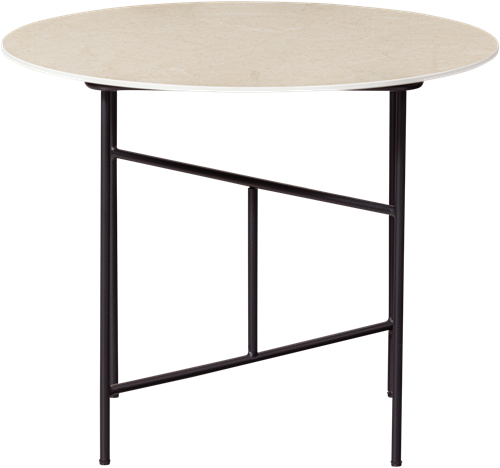 Vida Bijzettafel Met Naturel Marmeren Look Blad 48Xo60-3