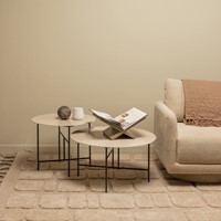 Vida Bijzettafel Met Naturel Marmeren Look Blad 48Xo60-2