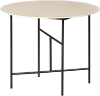 Vida Bijzettafel Met Naturel Marmeren Look Blad 48Xo60
