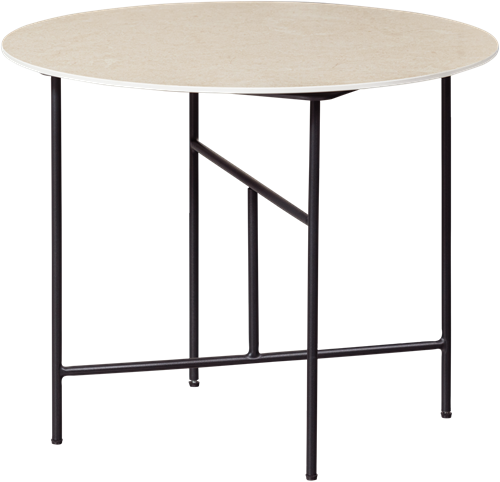 Vida Bijzettafel Met Naturel Marmeren Look Blad 48Xo60