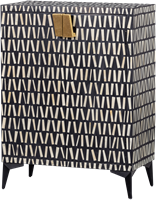 Menne Opbergkast Zwart/Wit