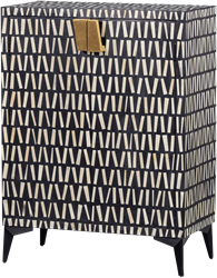 Menne Opbergkast Zwart/Wit