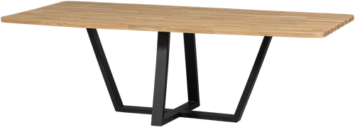 Combi-Tablo: Xl Tafelblad Eiken 240X100 & Drenthe Poot [Fsc]