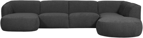 Polly Bank U-Vorm Rechts Grijs-2