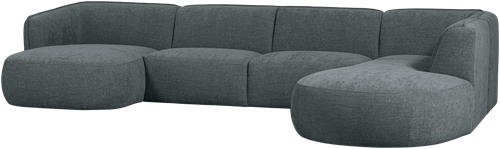 Polly Bank U-Vorm Rechts Blauw/Groen