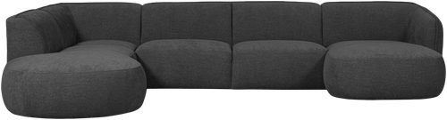 Polly Bank U-Vorm Links Grijs-2