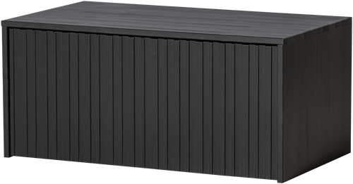 New Gravure Kistbank Grenen Zwart [Fsc]