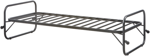 Lucy Eenpersoons Onderschuifbed Metaal Zwart 90X200Cm