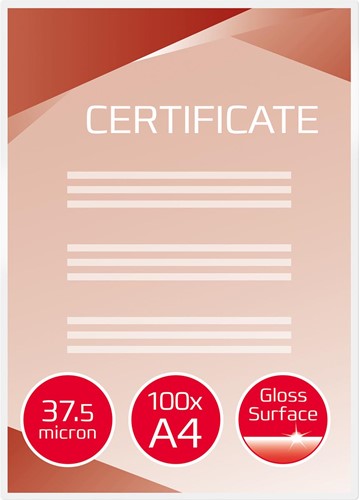GBC Document lamineerhoes ft A4, 76 micron (2 x 38 micron), pak van 200 stuks-2