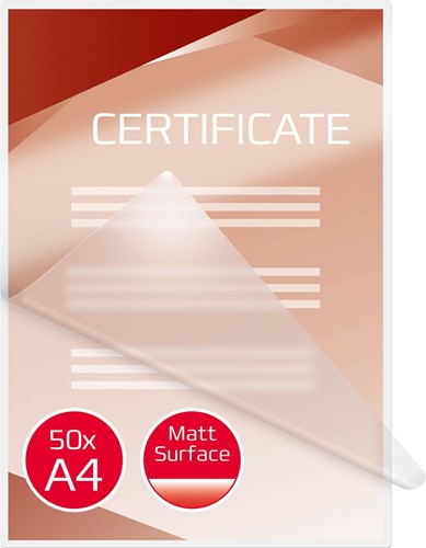 GBC Matt lamineerhoes ft A4 150 micron (2 x 75 micron), mat/glanzend, pak van 50 stuks-3