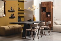 Mojo Eetbankje 164Cm Boucle Geel/Bruin Melange-2