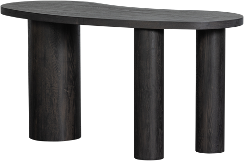 Maan Organisch Sidetable/Bureau Mdf Donkerbruin
