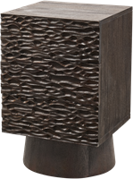 Crumble Carved Nachtkastje Met Lades Mango Hout Walnoot