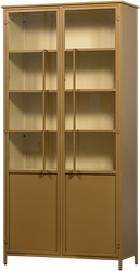 Exhibit Xl 2-Deurs Vitrinekast Metaal Honinggeel