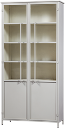 Exhibit Xl 2-Deurs Vitrinekast Metaal Zand