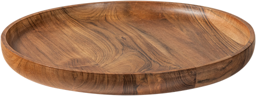 Yuki Serveerplank Rond Acacia Hout Naturel