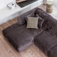 Cloud Chaise Longue Bank Links Chenille Warm Bruin-2